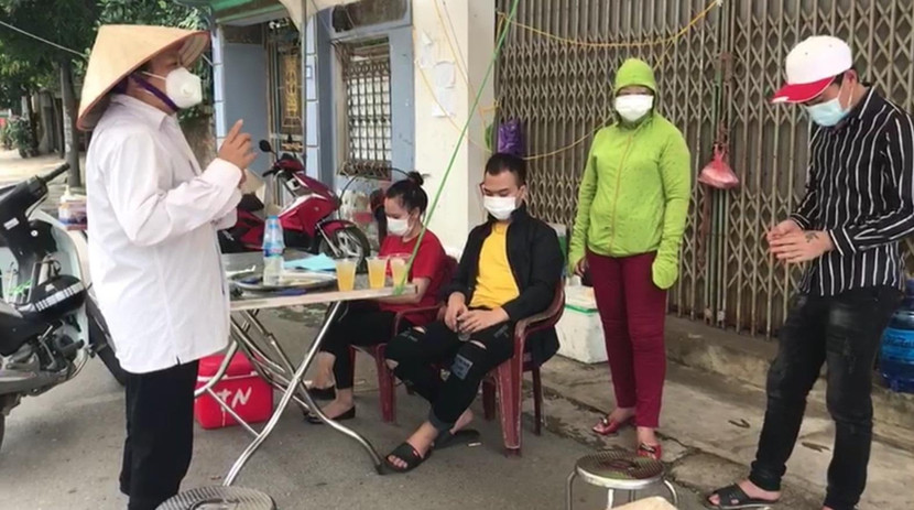 N.N đã đến chốt phòng chống dịch bày tỏ xin lỗi vì hành vi của mình