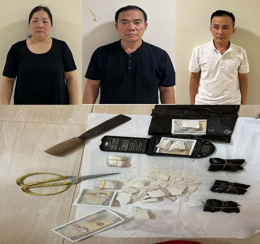 Nhóm đối tượng bị bắt giữ