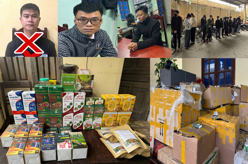 Các đối tượng cùng số tang vật Các đối tượng cùng số tang vật