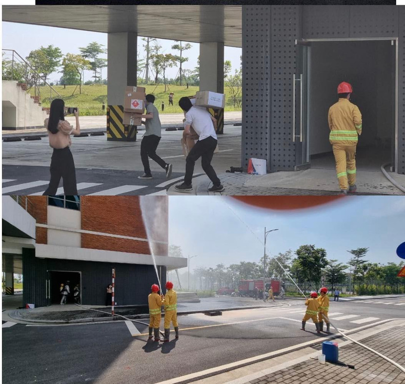 Lực lượng PCCC cơ sở phối hợp với lực lượng Cảnh sát PCCC&CNCH chuyên nghiệp thực hiện các hoạt động chữa cháy và CNCH Lực lượng PCCC cơ sở phối hợp với lực lượng Cảnh sát PCCC&CNCH chuyên nghiệp thực hiện các hoạt động chữa cháy và CNCH