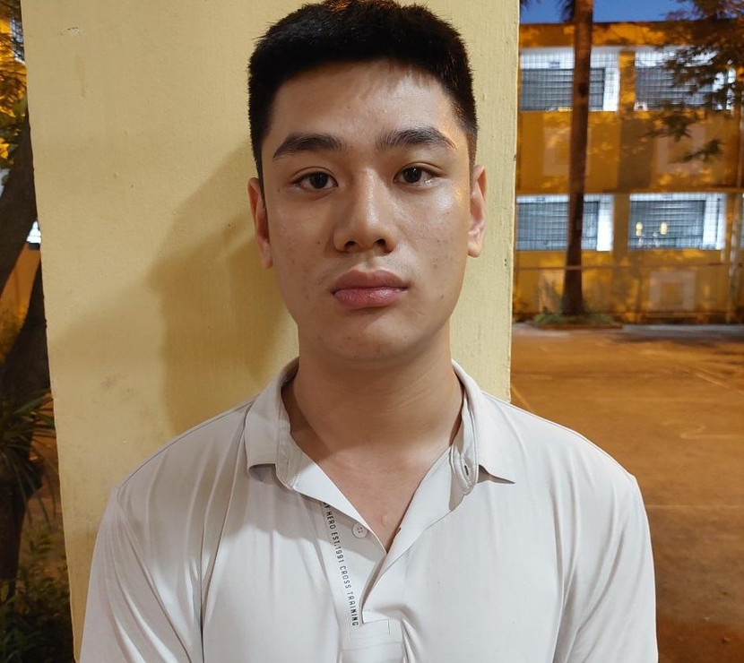 Đối tượng Nguyễn Quang Hoàng bị bắt giữ