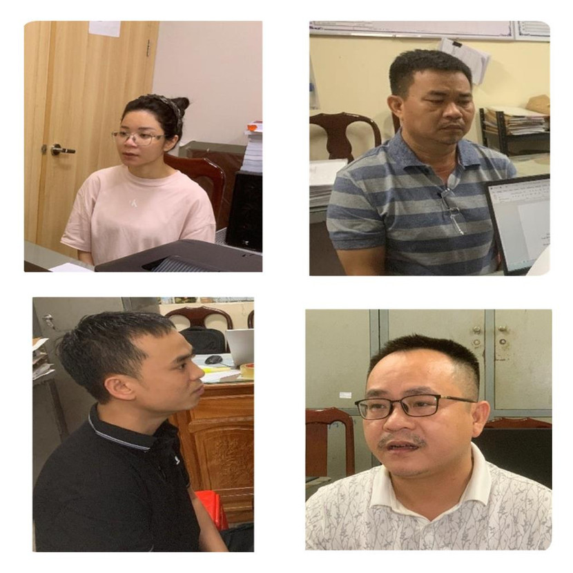 Các đối tượng bị bắt giữ