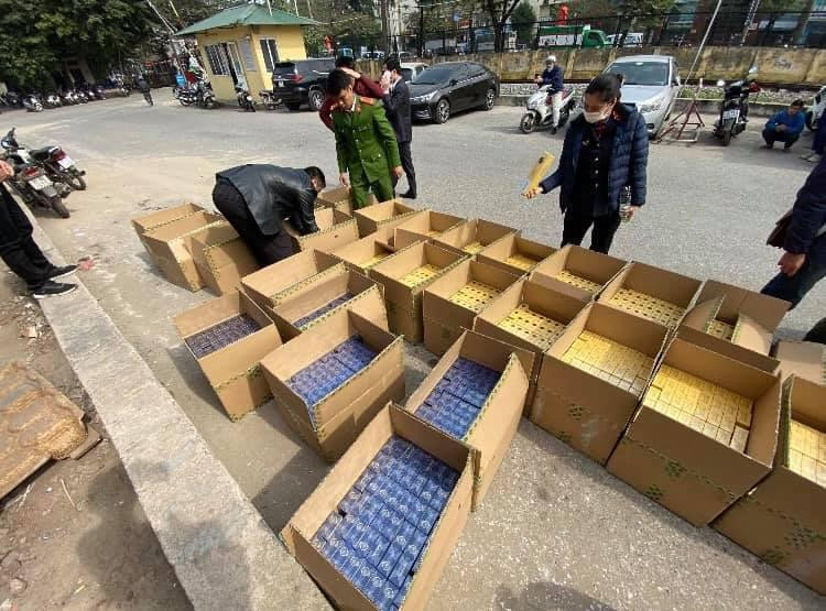 Số thuốc lá lậu bị thu giữ