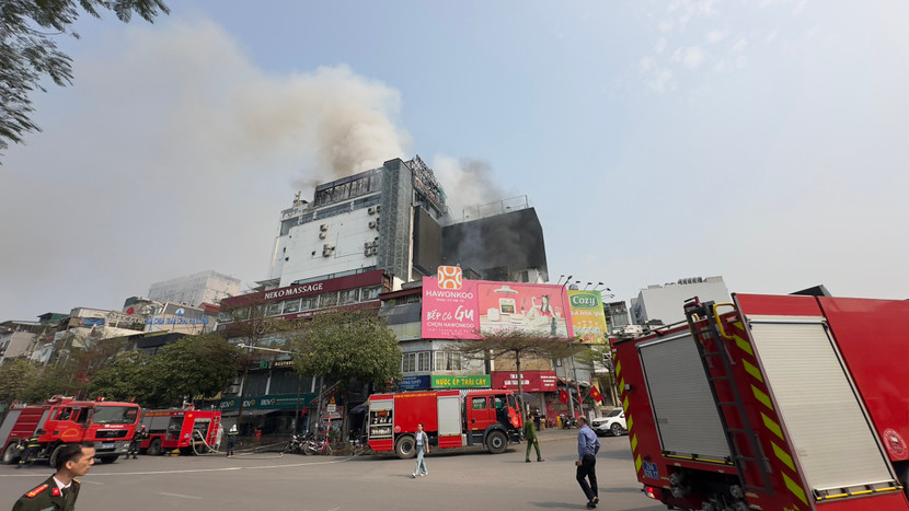 Hiện trường nơi xảy ra vụ cháy