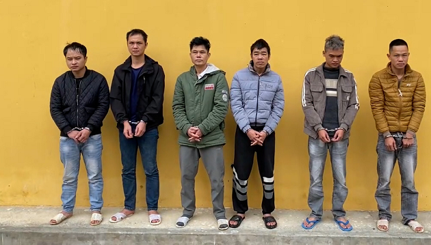 Nhóm đối tượng bị bắt giữ Nhóm đối tượng bị bắt giữ