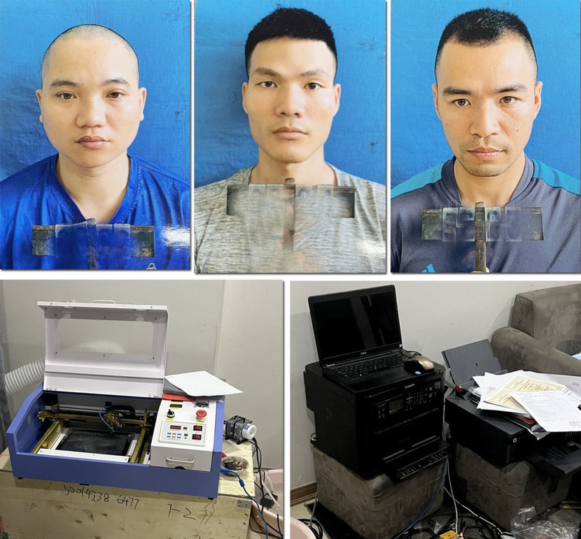 Nhóm đối tượng bị bắt giữ Nhóm đối tượng bị bắt giữ