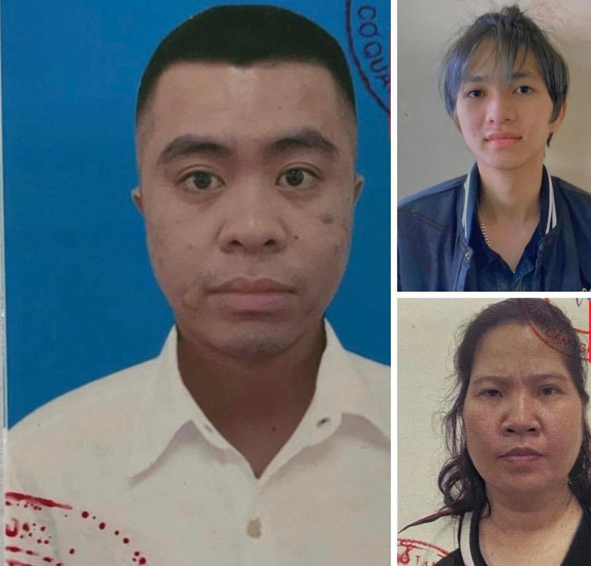 Các đối tượng bị bắt giữ Các đối tượng bị bắt giữ