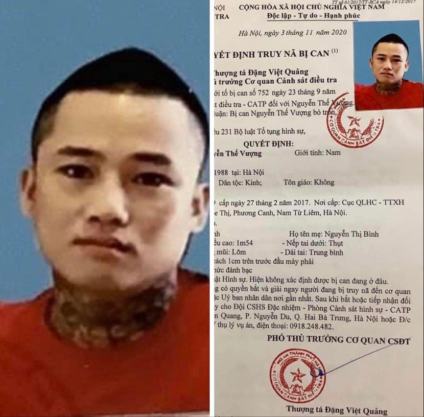 Đối tượng bị truy nã