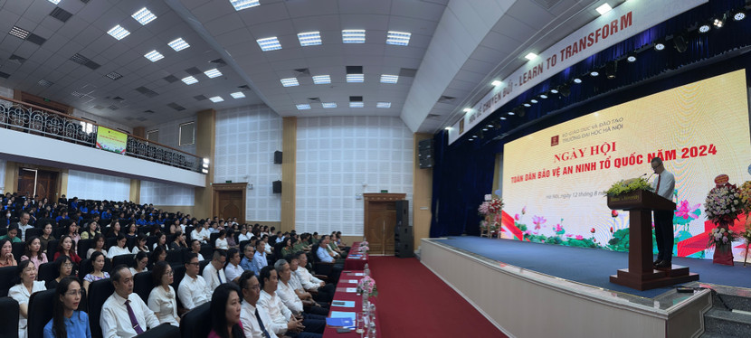 Toàn cảnh ngày hội Toàn dân bảo vệ an ninh Tổ quốc tại Trường Đại học Hà Nội