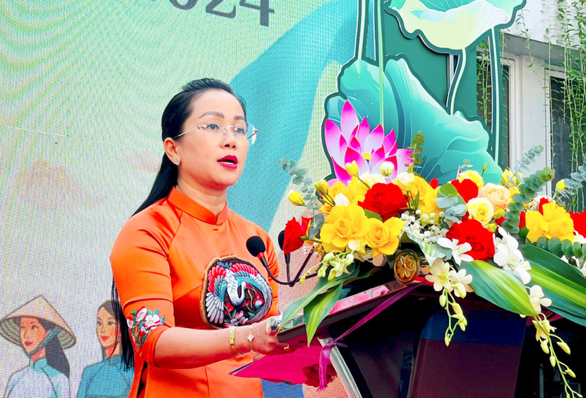 Phó Chủ tịch Hội Liên hiệp phụ nữ thành phố Hà Nội Phạm Thị Mỹ Hoa