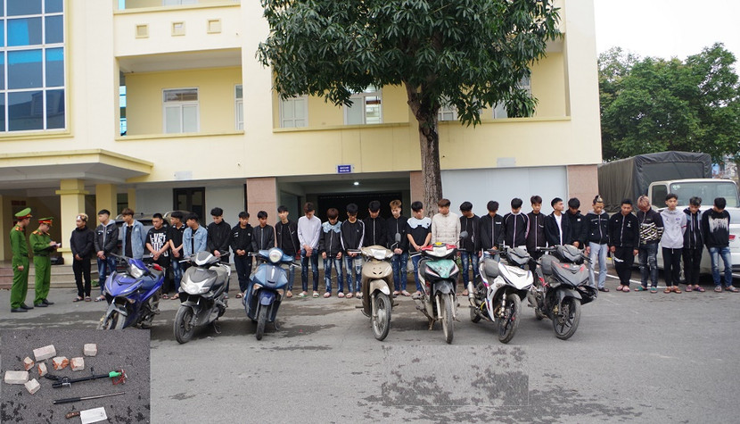 Nhóm đối tượng cùng tang vật