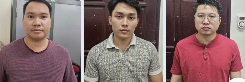 Nhóm đối tượng bị bắt giữ