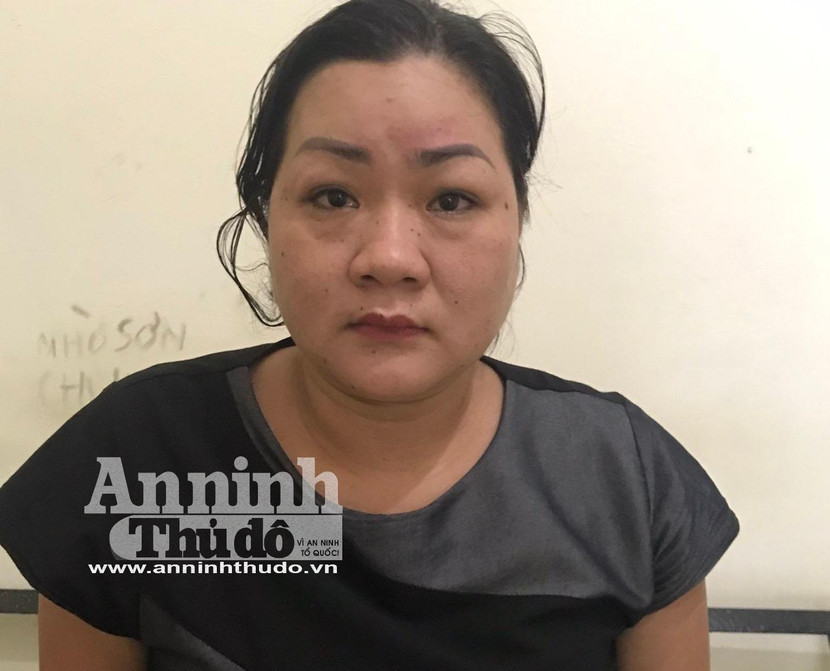 Đối tượng Trần Thị Huyền bị bắt giữ Đối tượng Trần Thị Huyền bị bắt giữ