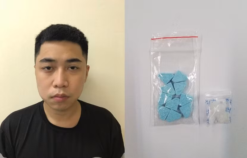 Đối tượng Nguyễn Ngọc Sơn cùng tang vật bị thu giữ