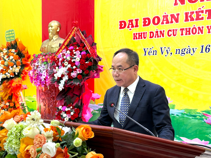 Trung tướng Nguyễn Thanh Tùng phát biểu tại ngày hội Trung tướng Nguyễn Thanh Tùng phát biểu tại ngày hội