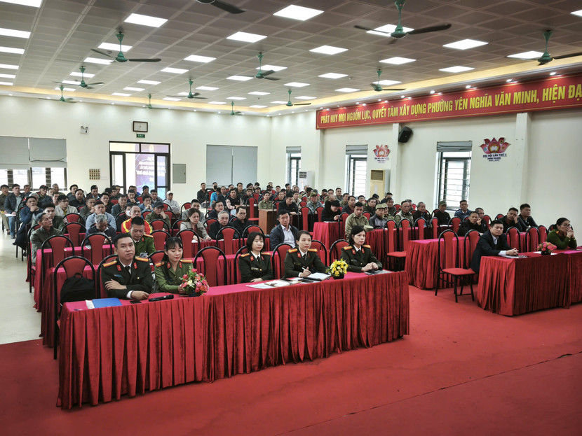 Lớp tập huấn triệu tập 142 thành viên thuộc 37 Tổ bảo vệ ANTT ở cơ sở trên địa bàn phường Lớp tập huấn triệu tập 142 thành viên thuộc 37 Tổ bảo vệ ANTT ở cơ sở trên địa bàn phường