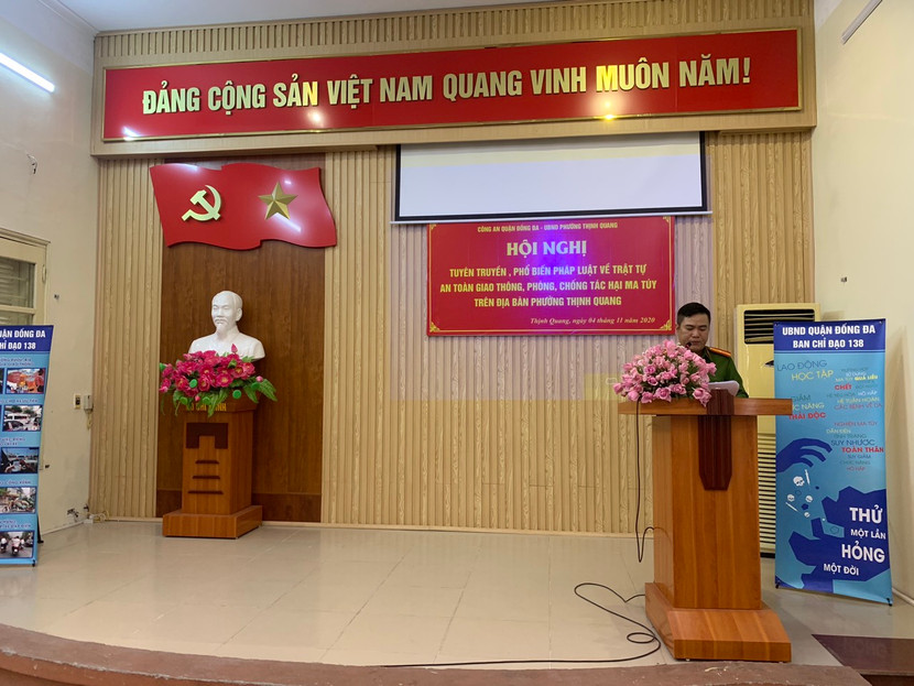 Nội dung tuyên truyền về tác hại của ma túy và chấp hành Luật giao thông đường bộ