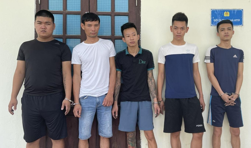 Các đối tượng bị bắt giữ