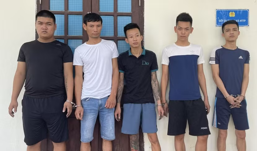 Các đối tượng bị bắt giữ