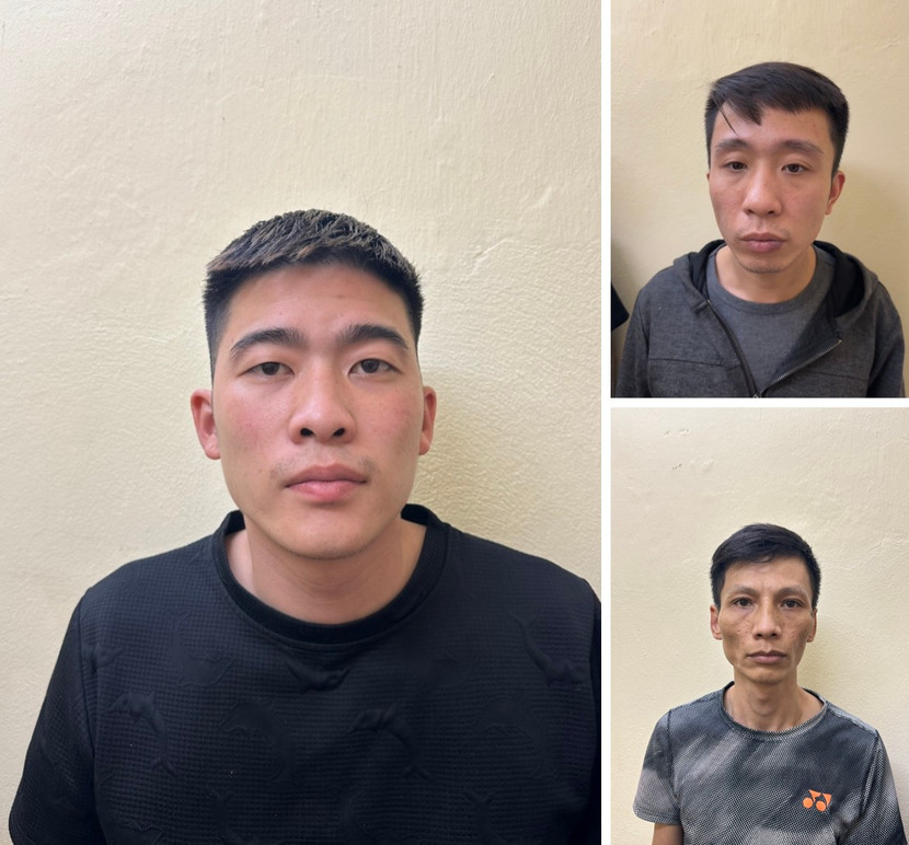 Nhóm đối tượng bị bắt giữ