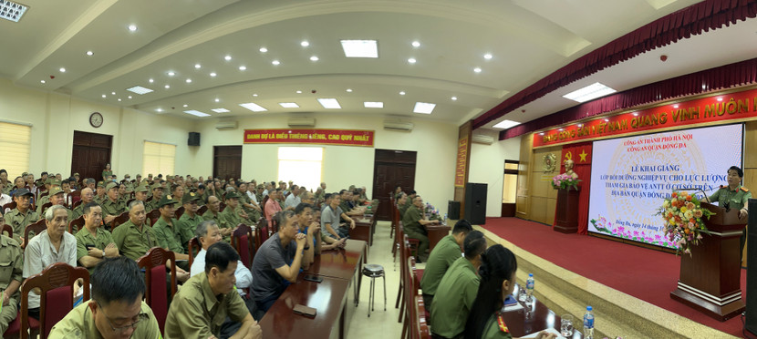 Quận Đống Đa tập huấn trang bị kiến thức, kỹ năng cho 1290 thành viên Tổ bảo vệ ANTT ở cơ sở