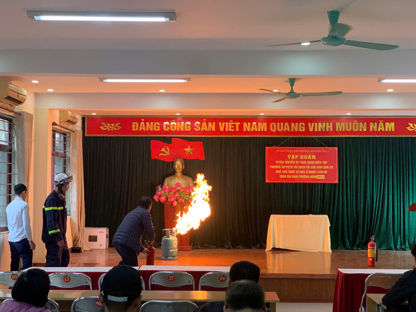Tập huấn kiến thức an toàn PCCC cho nhân dân