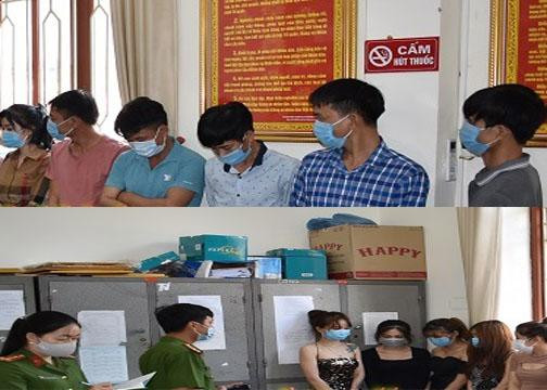 Nhóm thanh niên tụ tập trong quán karaoke, sử dụng ma túy