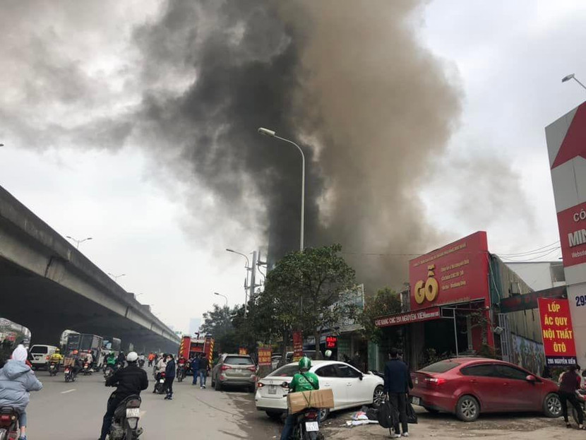 Hiện trường nơi xảy ra vụ cháy