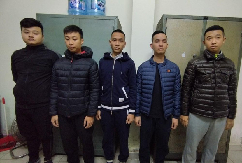 Nhóm đối tượng bị bắt giữ