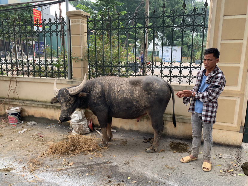 Đối tượng Cấn Xuân Thủy và tang vật vụ án