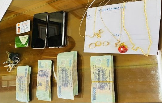 Các tang vật bị thu giữ