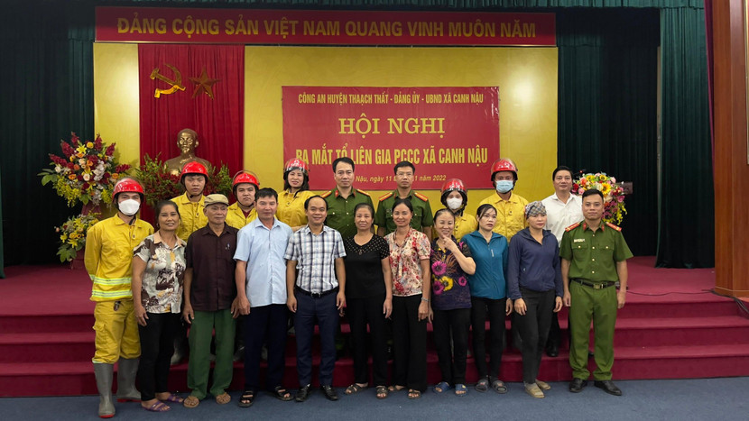 Rat mắt tổ liên gia an toàn về PCCC xã Canh Nậu, huyện Thạch Thất Rat mắt tổ liên gia an toàn về PCCC xã Canh Nậu, huyện Thạch Thất