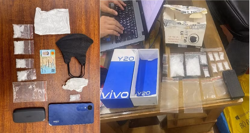 Các tang vật bị thu giữ