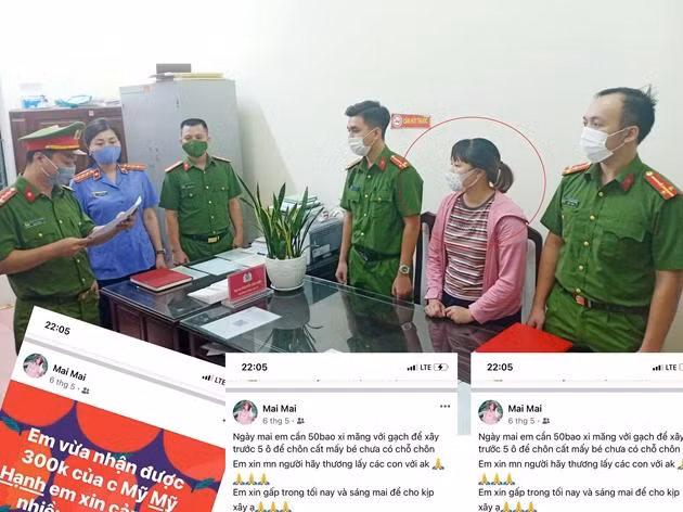 Cao Thị Hoài bị bắt giữ vì tội lừa đảo chiếm đoạt tài sản