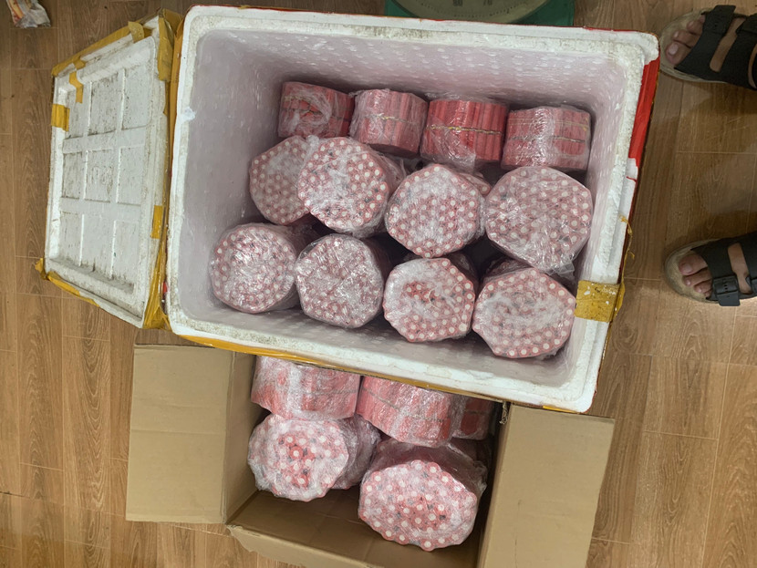 Các tang vật bị thu giữ