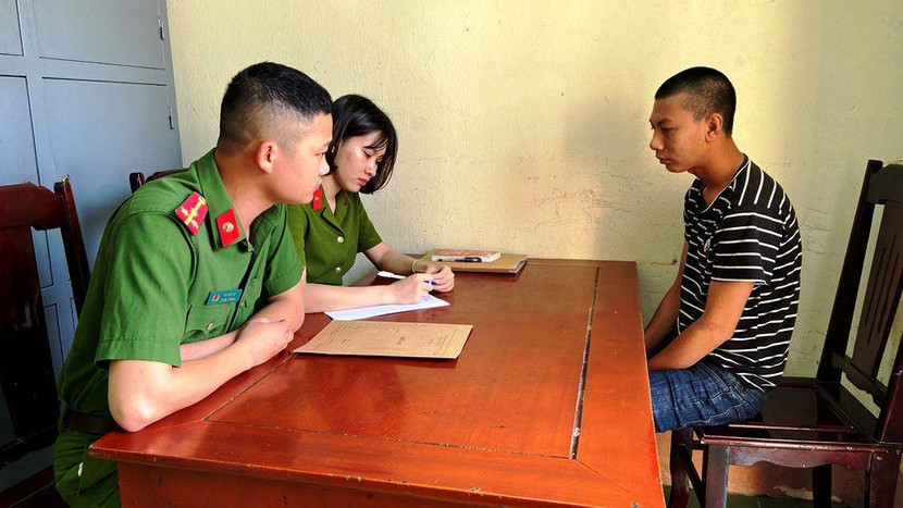 Đối tượng Phạm Quang Hiếu bị bắt giữ