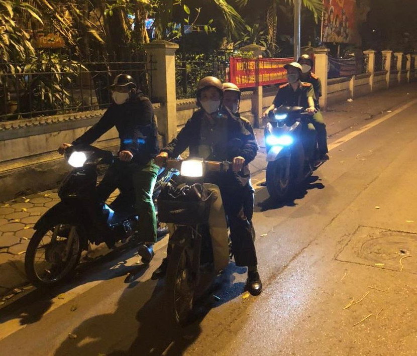 Các tổ tuần tra Công an quận Đống Đa