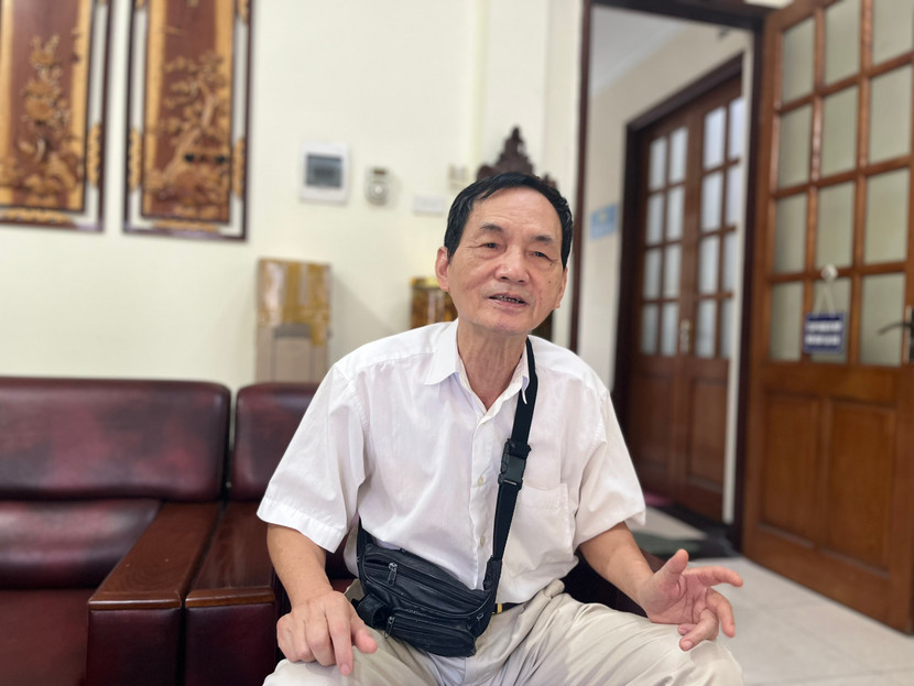 Ông Trịnh Văn Tiến - Bí thư chi bộ 4, phường Phương Mai, quận Đống Đa - một trong những người tích cực tuyên truyền an toàn PCCC tại phường