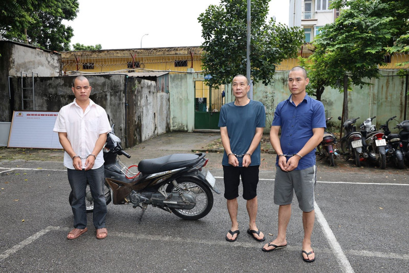 Nhóm đối tượng bị bắt giữ