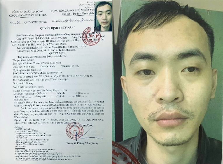 Quyết định truy nã Phạm Hữu Đức Quyết định truy nã Phạm Hữu Đức