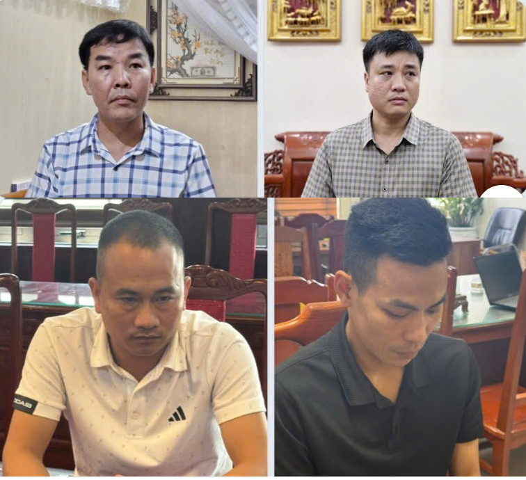 Các đối tượng bị bắt giữ