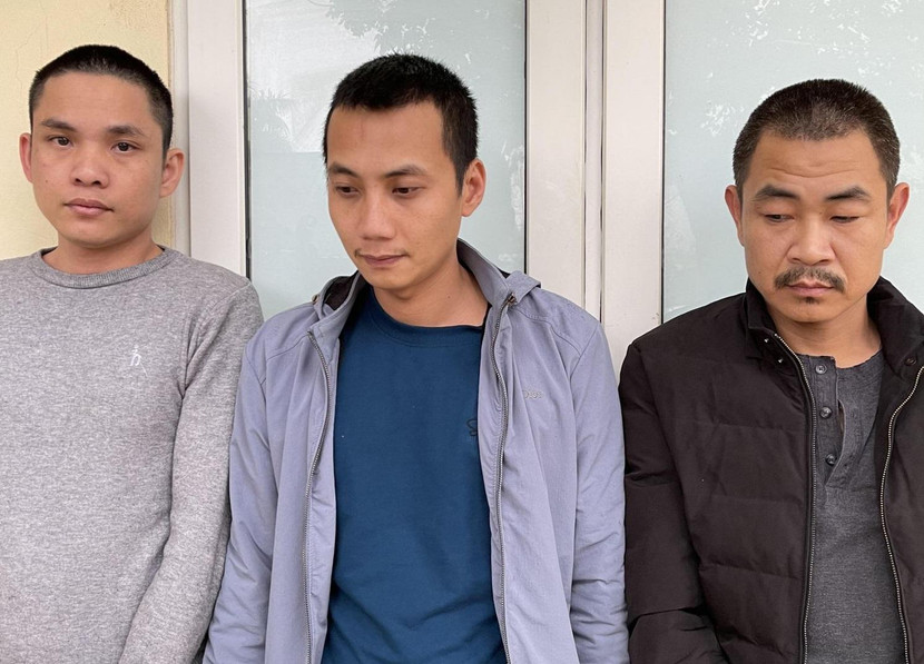 Nhóm đối tượng bị bắt giữ Nhóm đối tượng bị bắt giữ