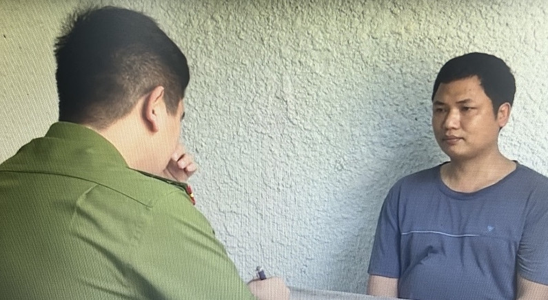 Đối tượng Cao Văn Tuấn bị bắt giữ