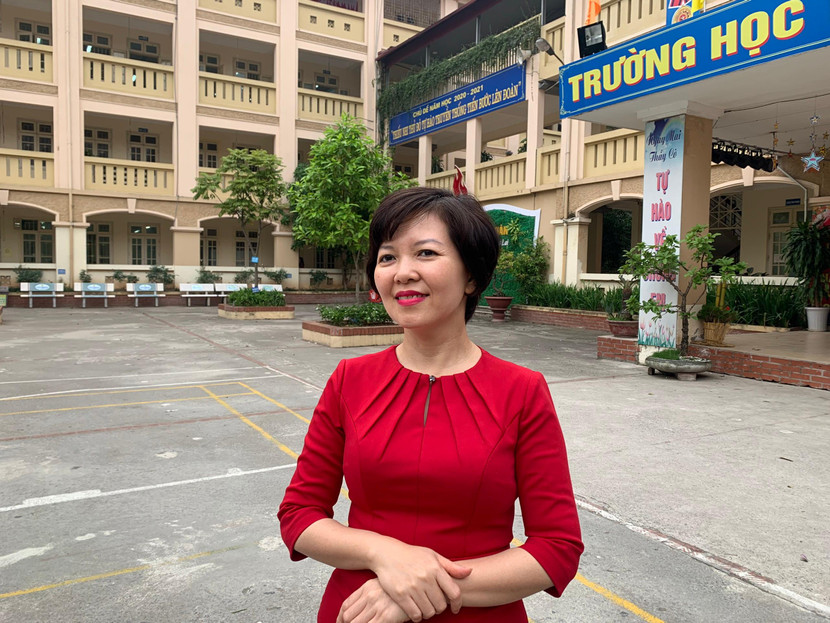 Cô Đào Thị Hồng Hạnh - Hiệu trưởng Trường THCS Bế Văn Đàn