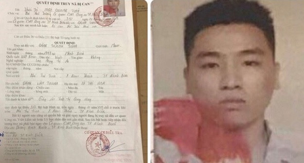 Đối tượng Đặng Thanh Tùng ra đầu thú Đối tượng Đặng Thanh Tùng ra đầu thú