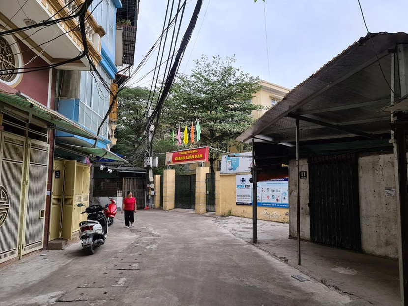 Sau khi dự án hoàn thành, lối vào các trường học tại phường Thanh Xuân Nam sẽ thông thoáng và thuận lợi hơn