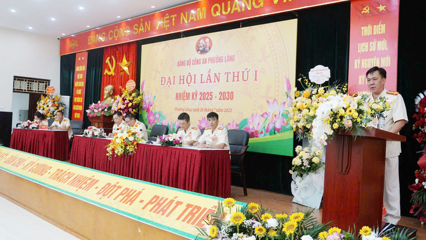 Đại hội Đảng bộ Công an phường Láng lần thứ I