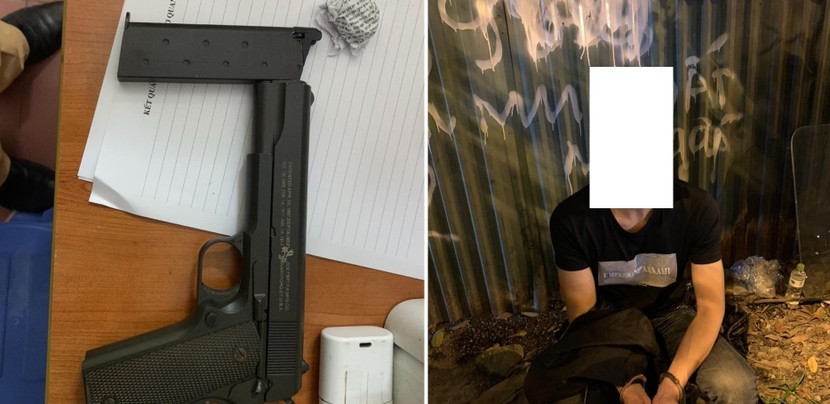 Lực lượng chức năng phát hiện súng, đạn