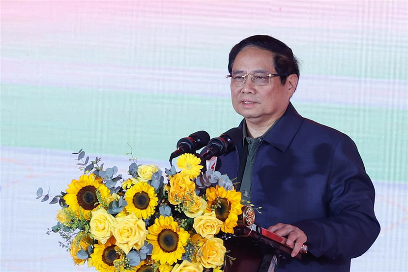 Thủ tướng Phạm Minh Chính phát biểu tại buổi lễ.