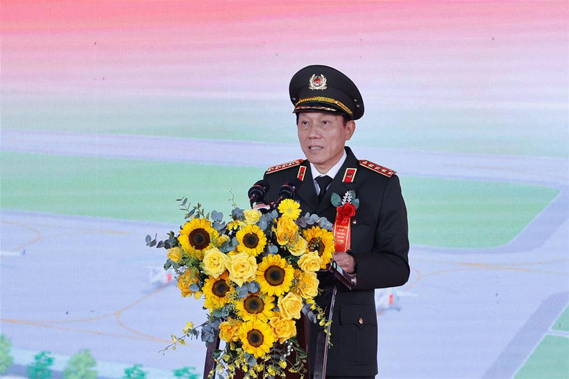 Bộ trưởng Lương Tam Quang phát biểu tại Lễ khởi công.